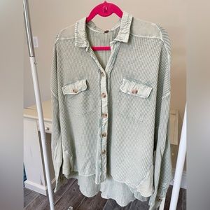 Free People FP One Scout Jacket. Sz. Medium. Color: light mint
